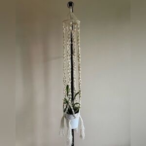 Vintage Boho Macrame Plant Hanger Braided Bohemian Home Decor Hand Made
